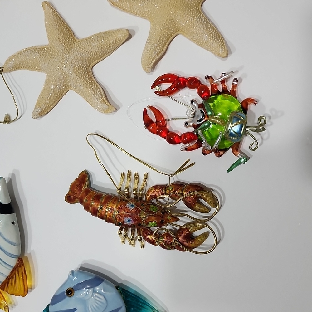 Christmas Hanging Decorations At the Sea 14 Ornaments Pieces. - Picture 4 of 13
